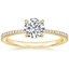 Round 18K Yellow Gold Luxe Everly Diamond Ring (1/3 ct. tw.)