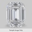 0.75 Carat Emerald Diamond large top view