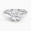 18K White Gold Provence Ring, smalltop view