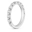 Platinum Satin Eva Diamond Ring, smallside view
