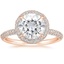 14KR Moissanite Valencia Halo Diamond Ring (1/2 ct. tw.), smalltop view