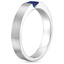 18K White Gold Jamie Sapphire Ring, smallside view