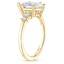 18K Yellow Gold Miroir Diamond Ring, smallside view