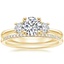 18K Yellow Gold Serena Diamond Ring with Whisper Diamond Ring (1/10 ct. tw.)