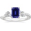 Sapphire Arden Diamond Ring in 18K White Gold