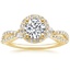 18K Yellow Gold Luxe Willow Halo Diamond Ring (2/5 ct. tw.), smalltop view
