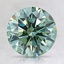 1.71 Ct. Fancy Intense Green Round Lab Created Diamond