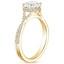 18K Yellow Gold Serenity Diamond Ring, smallside view