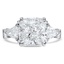 Custom Trillion Trellis Diamond Ring
