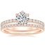 14K Rose Gold Bliss Diamond Ring (1/6 ct. tw.) with Ballad Diamond Ring (1/6 ct. tw.)