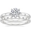 18K White Gold Corinne Diamond Ring with Anais Diamond Ring