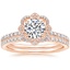 14K Rose Gold Reina Diamond Ring with Luxe Ballad Diamond Ring (1/4 ct. tw.)