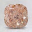 1.67 Ct. Fancy Pinkish Orange Cushion Lab Created Diamond