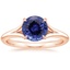 14KR Sapphire Reverie Ring, smalltop view