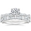 18K White Gold Memoir Baguette Diamond Ring (1/2 ct. tw.) with Memoir Baguette Diamond Ring (3/4 ct. tw.)