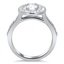 Double Halo Engagement Ring, smallside view