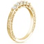 18K Yellow Gold Delicate Antique Scroll Five Stone Diamond Ring (1/4 ct. tw.), smallside view