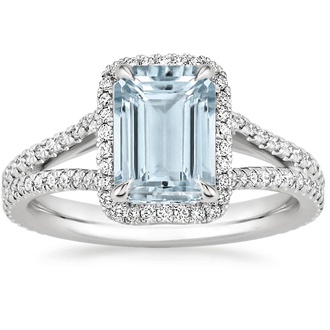 Aquamarine Fortuna Diamond Ring (1/2 ct. tw.)