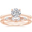 14K Rose Gold Elle Ring with Yvette Diamond Ring