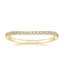 18K Yellow Gold Fortuna Contoured Diamond Ring, smalltop view