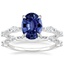 18KW Sapphire Palais Diamond Bridal Set, smalltop view