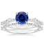 18KW Sapphire Palais Diamond Bridal Set, smalltop view