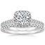 18K White Gold Adorned Odessa Diamond Ring (1/3 ct. tw.) with Sonora Diamond Ring (1/8 ct. tw.)