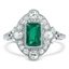 Art Deco Emerald Vintage Ring