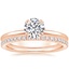 14K Rose Gold Aveline Ring with Luxe Ballad Diamond Ring (1/4 ct. tw.)