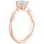 14K Rose Gold Petite Twisted Vine Diamond Ring (1/8 ct. tw.), smallside view
