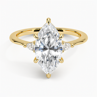 Aria Three Stone Diamond Ring - Brilliant Earth