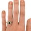 The Kathlyn Ring, smallzoomed in top view on a hand