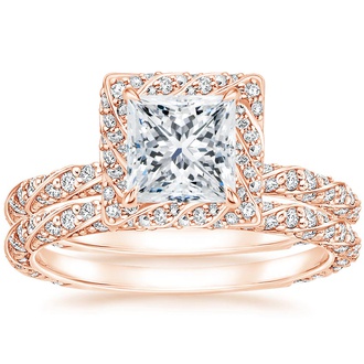 14K Rose Gold Nova Diamond Bridal Set (3/4 ct. tw.)