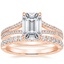 14K Rose Gold Icon Diamond Ring with Luxe Heritage Diamond Ring (1/3 ct. tw.)