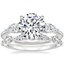 18K White Gold Opera Diamond Ring with Versailles Diamond Ring (3/8 ct. tw.)