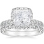 18KW Moissanite Estelle Diamond Bridal Set (1 1/3 ct. tw.), smalltop view