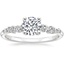 18K White Gold Aurora Diamond Ring, smalltop view