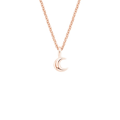 MCH Moon Necklace Charms Rose Gold Charm MTE985 Moon Pendant Rose Gold Plated Pendant 13x23mm Rose Gold Moon Charms Moon Earrings