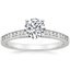 18K White Gold Starlight Diamond Ring, smalltop view