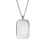 Silver Homme Summit Diamond Tag Necklace, smalladditional view 1