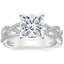 Princess Entwined Vine Engagement Ring 