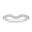 18K White Gold Bliss Contoured Diamond Ring (1/4 ct. tw.), smalltop view