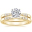18K Yellow Gold Lark Diamond Bridal Set