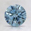 1.50 Ct. Fancy Greenish Blue Round Lab Created Diamond