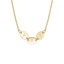 14K Yellow Gold Engravable Triple Initial Necklace, smalladditional view 1