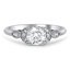 Custom Vintage-Inspired Crescent Moon Diamond Ring