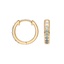14K Yellow Gold Marina Huggie Earrings, smalladditional view 1