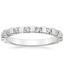 Satin Eva Diamond Ring in Platinum