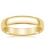 Yellow Gold 4mm Slim Profile Wedding Ring 