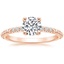 14K Rose Gold Adeline Diamond Ring, smalltop view